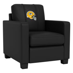 Dyno Stationary Club Chair with Green Bay Packers Helmet Logo