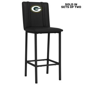 Bar Stool 500 with Green Bay Packers Primary Logo Set of 2