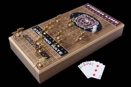 Missouri State University Deluxe Walnut Horseracing Game