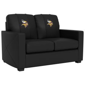 Silver Loveseat with Minnesota Vikings Primary Logo