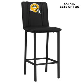 Bar Stool 500 with Green Bay Packers Helmet Logo Set of 2