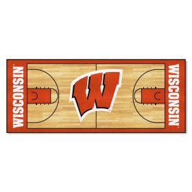 Wisconsin Basketball Court Runner 30"x72"