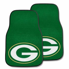 NFL - Green Bay Packers 2-pc Carpeted Car Mats 17"x27"