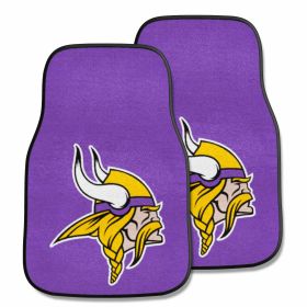 NFL - Minnesota Vikings 2-pc Carpeted Car Mats 17"x27"