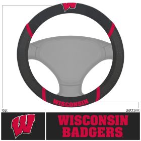 Wisconsin Steering Wheel Cover 15"x15"