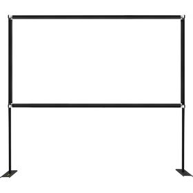 VEVOR Outdoor Movie Screen w/ Stand, 90" Portable Movie Screen, 16:9 HD Wide Angle Outdoor Projector Screen, Front & Rear Projection
