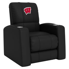 Relax Home Theater Recliner with Wisconsin Badgers Logo (Material: Top Grain Leather *Custom Order 8 Week Lead time No Returns*)