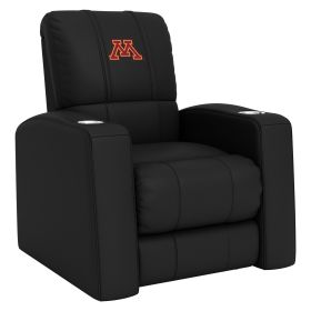 Relax Home Theater Recliner with Minnesota Golden Gophers Primary Logo (Material: Top Grain Leather *Custom Order 8 Week Lead time No Returns*)