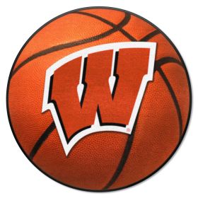 Wisconsin Basketball Mat 27" diameter (SKU: 1643)