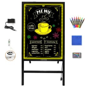 LED Message Sign Board- Erasable Writing Drawing Neon Sign with 8 Colorful Markers - Perfect for Children;  Back to School;  Home;  Office;  Rest (size: 4021)